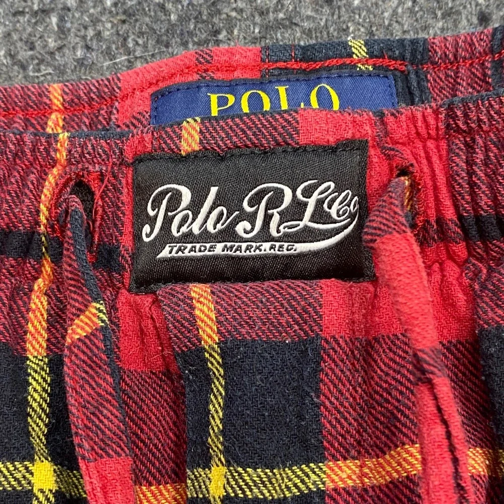 Polo Ralph Lauren Pajama Pants Sz M Mens Red Plaid Loungewear Sleepwear Tartan